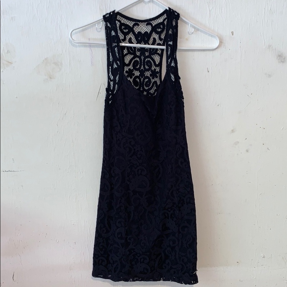 Navy lace dress